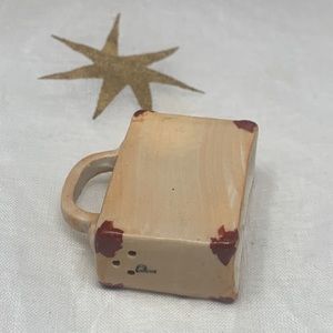 Teeny Tiny Miniature Vintage Pepper Suitcase made in Japan vintage